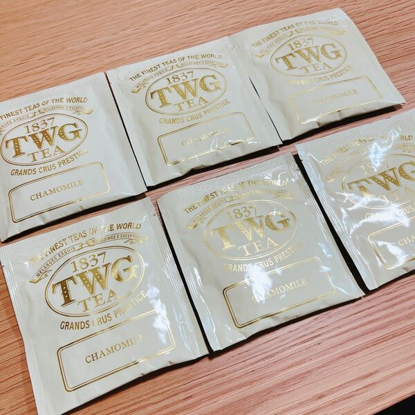 TWG TEA ティーダブリュージー ティー　CHAMOMILE カモミール 6袋 おいしい 高級紅茶 ハーブティー