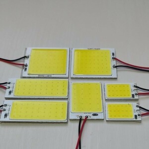 ハイエース 7型 スーパーGL標準 超爆光! T10 LED COB 全面発光 ルームランプ 7個セット ホワイト トヨタ /c48/c24/c36/c18