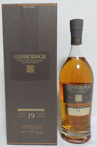 【未開封・箱付】古酒 GLENMORANGIE グレンモーレンジィ FINEST RESERVE ファイネストリザーブ 19年ウイスキー 700ml 43% 1639g(ボトル込)