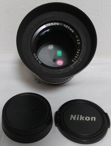 レンズ Nikon ニコン NIKKOR 105mm 1:2.5 動作未確認 ジャンク品