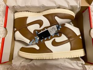 【1円スタート】 Nike Dunk High Vintage Pecan and Sail 28.5cm US 10.5 赤箱 ナイキ ダンク ハイ 新品 未使用品 黒タグ 