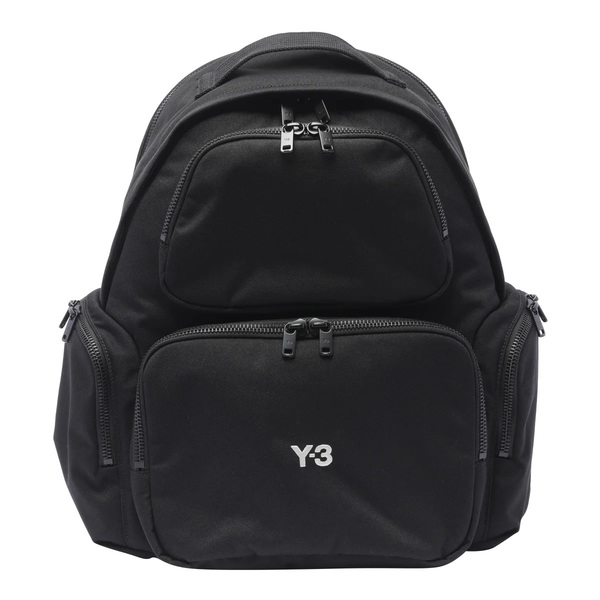 Y-3 SPRING SUMMER 2024 BACKPACK / Y-3 ブラック キャンバス バックパック / アディダス Adidas Yoji Yamamoto Y's Black 黒 リュック