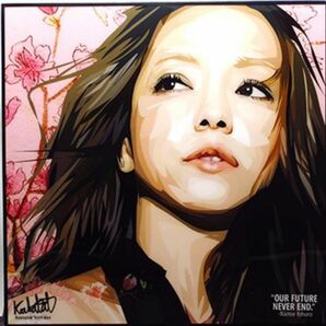 【新品 No 48】 ポップアートパネル 安室奈美恵 NEVER END