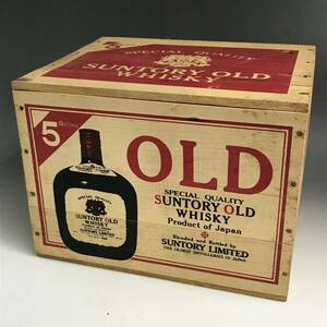 ut26/67 木箱入り5本セット サントリー オールド SUNTORY OLD WHISKY 760ml 43% 国産 ウイスキー 特級 古酒 ※中身未確認