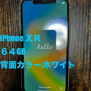 iPhoneXR 箱、付属イヤホン、電源あり