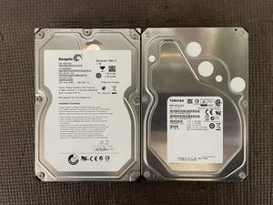 TOSHIBA MG03ACA300&Seagate 1TB 7200rpm S-ATAII ST31000528AS 3TB 2個セット ジャンク扱い