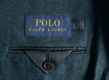 ■ 新品 ■ RALPH LAUREN　2釦 ジャケット ■ コットン & ウール ヘリンボーン 素材 ■_画像6