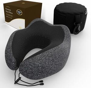 * neck pillow mobile pillow travel pillow neck pillow low repulsion travel pillow [ sleeping speciality house ..]. daytime . airplane Shinkansen bus black 