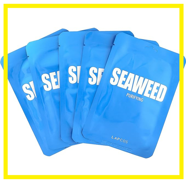 ◆LAPCOS(ラップコス) SEAWEED Purifying Sheet Mask Set フェイスマスク 5枚入り フェイスパック