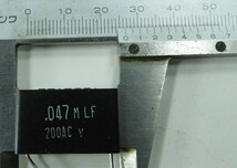[フィルムコンデンサー] 200VAC 400VDC 0.047μF 神栄 ５個セット_画像3
