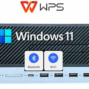 D349/HP EliteDesk 705 G4 SFF/AMD Ryzen3 PRO 2200G/メモリ16GB/SSD 500GB/DVD/グラボR7 430 2GB/Windows11/Office WPS/無線LAN+Bluetoothの画像1