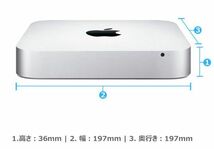 002/Mac Mini Late 2014 A1347/Core i5 2.5GHz/SSD256GB/8GB/Mac OS Catalina リカバリ済み　中古品_画像3