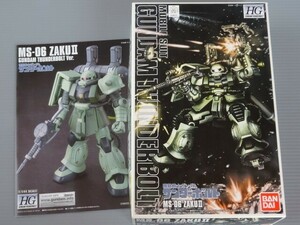 ●バンダイ2014《HG 1/144 機動戦士ガンダム☆サンダーボルト量産型ザク MS-6 ZAKU Ⅱ》サンダーボルト版☆未組立て良品☆送料無料です!