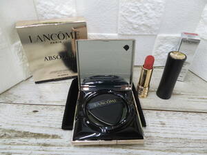 3J034EC◎LANCOME ランコム ABSOLUE ファンデーション　13ｇ　/口紅　L’ABSOULU　ROUGE　FRENCH TEA　274　3.4ｇ　2点セット◎未開封品