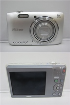 3E396◎Nikon ニコン　COOLPIX S3600　コンパクトデジタルカメラ　デジカメ　シルバー　動作品◎中古_画像2