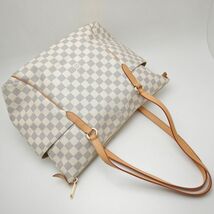 LOUIS VUITTON ルイヴィトン ダミエ アズール トータリーMM N51262 トートバッグ ホワイト/251585【中古】_画像3