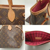 LOUIS VUITTON ルイヴィトン モノグラム ネヴァーフルPM M41245 トートバッグ ブラウン/251584【中古】_画像8