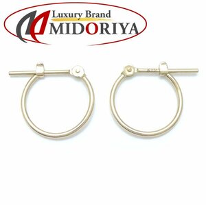  hoop earrings ring earrings K18YG yellow gold /27999[ used ]