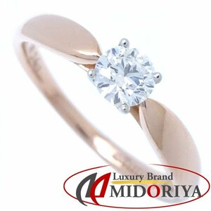 TIFFANY&Co. ティファニー ハーモニー リング 一粒ダイヤモンド0.24ct D.VS1.3Excellent 10号 K18RG ローズゴールドxPt950/291384【中古】