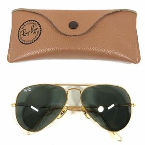 【レイバン】基準内 Ray-Ban サングラス B&L ボシュロム ティアドロップ アビエーター型 W1484 メンズ レディース USA製 ケース 送料520円