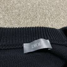 【ディオール】基準内 Dior ニット オブリーク トロッター セーター サイズL コットン×シルク トップス 113M638AT187 男性用 メンズ 伊製_画像6