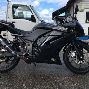 KAWASAKI カワサキ  NINJA ニンジャ 250R(EX250K) 250cc LeoVince(レオヴィンチ）マフラー ブラック 美車 売り切りの画像1