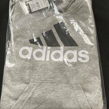 送料込み　新品 130 adidas アディダス パーカー トレーナー キッズ ジュニア ボーイズ グレー 税込4,730円_画像6