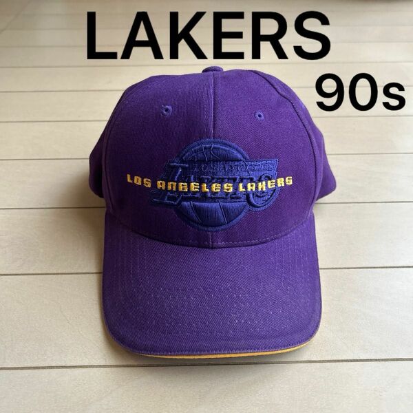 Los Angeles Lakers NBAキャップ 90s 00s 綿100% 帽子