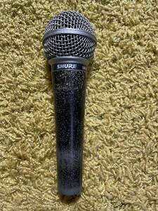 SM-58　SHURE ( シュアー )ダイナミックマイク2010-15年前後モデル？中古品　BODY汚れ　音抜群3-1