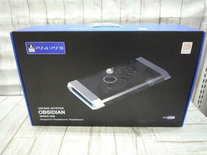 Ua8888-091♪【100】QANBA PS4/PS3 ARCADE JOYSTICK OBSIDIAN アーケードジョイスティック