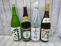 酒Ua8936-157♪【100～140】未開栓品 日本酒 山田錦 / 北あきた / 純米酒 鮮 / 月桂冠 1.8L まとめ売り 4本セット_画像1