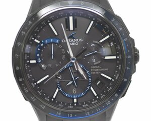 [極美品] 稼働品【CASIO】カシオ オシアナス OCW-G1100B-1AJF GPSハイブリッド電波ソーラー 動作OK 中古美品 定価26万 箱 保証書付