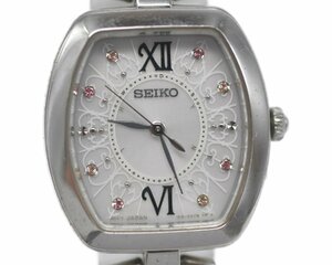 [中古品] 稼働品【SEIKO】 セイコー ティセ SWFH035 1B21-0AH0 電波ソーラー レディース 動作OK 中古品