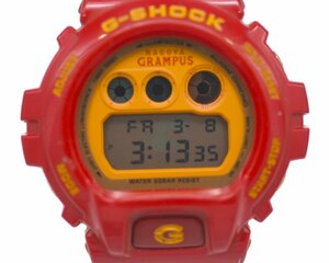 [レアモデル] 稼働品【CASIO】カシオ G-SHOCK×名古屋グランパスエイト コラボレーションモデル DW-6900FS 稼働品 バックライト点灯OK