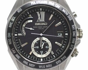 [中古品] 稼働品【SEIKO】セイコー ブライツ SAGA099 電波ソーラー クロノグラフ 動作OK 8B54-0AG0 箱 保証書付