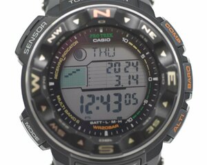 [中古品] 稼働品【CASIO】カシオ PROTREK プロトレック PRW-2500-1JF 電波ソーラー トリプルセンサー 動作OK 中古品 箱 保証書付