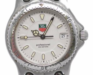 [中古品] 稼働品【TAG Heuer】タグホイヤー セル プロフェッショナル 200ｍ 32ｍｍ ホワイト文字盤 WG1212 動作OK 中古品