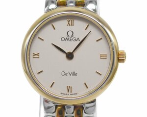 [極美品] 稼働品【OMEGA】オメガ DEVILLE デビル レディース コンビ クォーツ 動作OK 中古美品