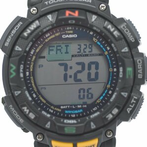 [美品] 稼働品【CASIO】カシオ PROTREK プロトレック PRG-240-1JF ソーラー 動作OK トリプルセンサー 中古美品の画像1