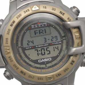 レアモデル [美品] 稼働品【CASIO】カシオ PROTREK プロトレック PRT-4000T-7B メンズ 純正ブレス クォーツ 中古美品 保証書付の画像2