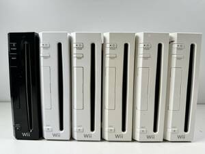 ♪【中古】Nintendo Wii 本体 6台 まとめ 任天堂 ニンテンドー ゲーム機 動作未確認 ジャンク ＠80(2)