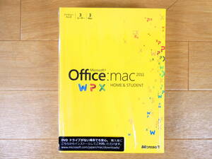 Microsoft Office Mac 2011 Home & Student 3ユーザー 3Mac ※現状渡し/動作未確認 @送料520円