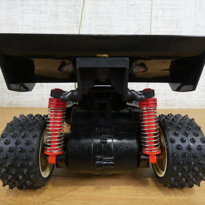 ◎当時もの ニッコー ラジコンカー R/C フレームバギー バックファイヤー4WD ブラック 1/14 27MHz 箱付き 1988年 動作確認済 ＠100(3)の画像3