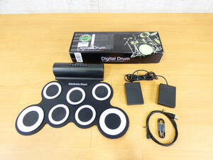 【USED!メーカー不明 Digital Drum★入門用/スピーカー内蔵/電子ドラム ※現状品＠80（3）】