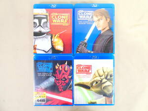 STAR WARS CLONE WARS スターウォーズ クローンウォーズ Blu-ray ブルーレイ コンプリートセット 4本 まとめ ※シーズン4未開封 @60(3)