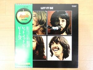 S) THE BEATLES ビートルズ 「 LET IT BE レット・イット・ビー 」 LPレコード 帯付き AP-80189 @80 (B-22)