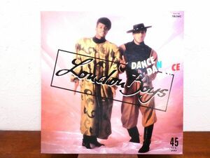 S) LONDON BOYS「 DANCE DANCE DANCE 」 12inchレコード 国内盤 K13P-709 @80 (P-36)