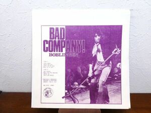 S) BAD COMPANY「 BOBLINGEN 」 LPレコード ブート盤 TRADE MARK OF QUALITY @80 (R-36)