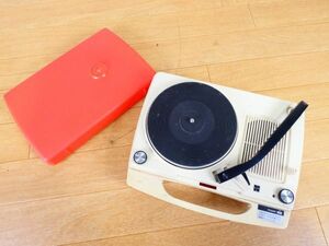 S) National National SG-323N portable record player that time thing audio equipment * present condition delivery @80(3)