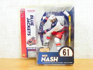 S) unopened!mak fur Len toys NHL cologne bus blue jacket tsuRICK NASHliknashu#61 figure ice hockey @80(N-12)